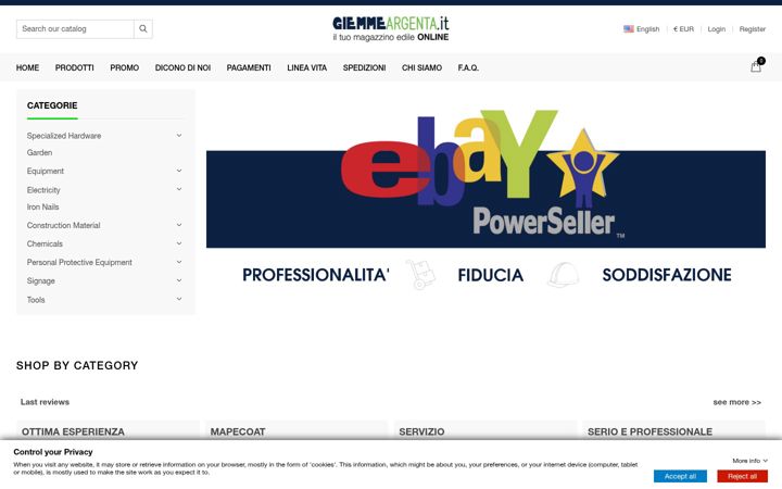 Screenshot of giemmeargenta.it