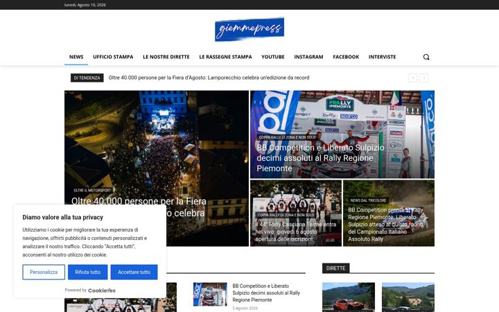 Screenshot of giemmepress.it