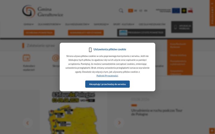 Screenshot of gieraltowice.pl