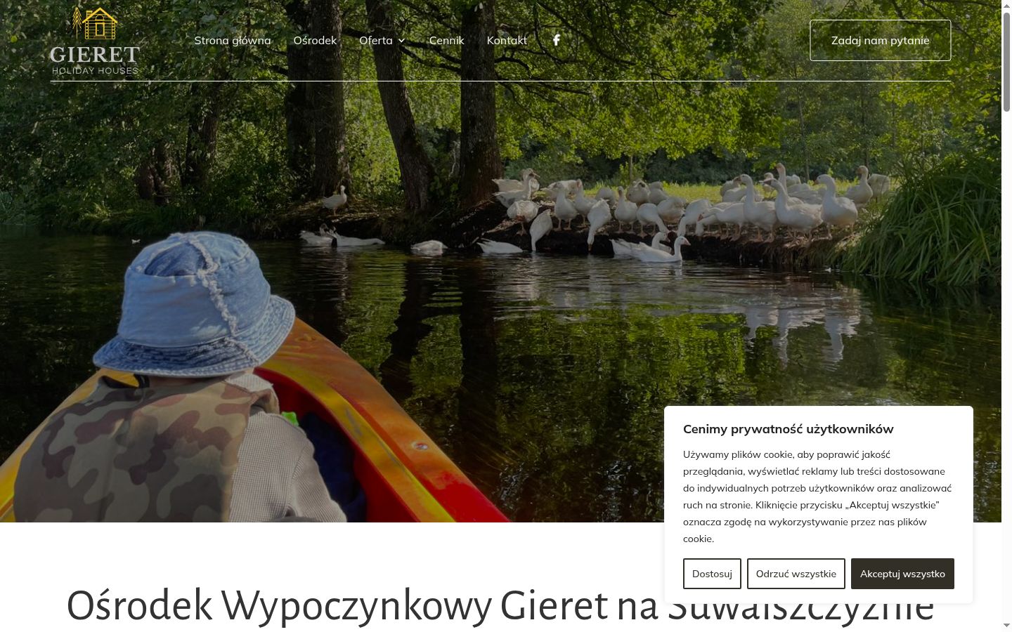 Ekrānuzņēmums ar piekrišanas baneri, kas tika rādīts pirms jebkādas mijiedarbības