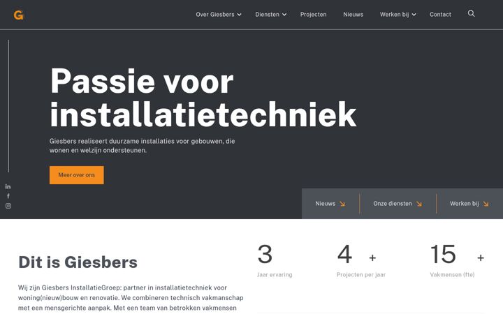 Screenshot of giesbers.com