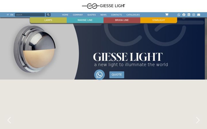 Screenshot of giesselight.it