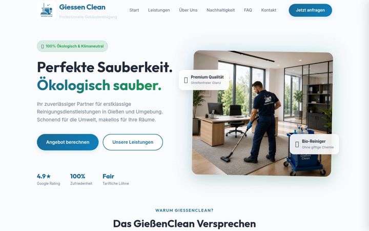 Screenshot of giessenclean.de