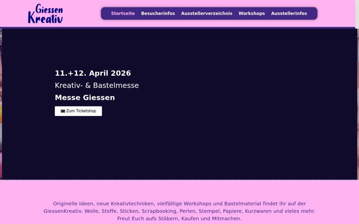 Screenshot of giessenkreativ.de