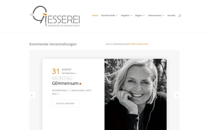 Screenshot of giesserei-ried.at