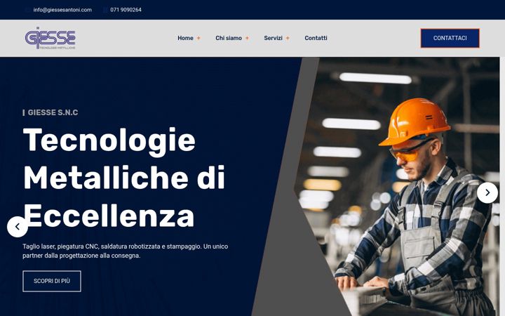 Screenshot of giessesantoni.it