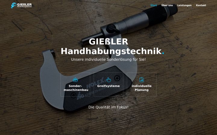 Screenshot of giessler-handhabung.de
