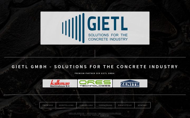 Screenshot of gietl-gmbh.de