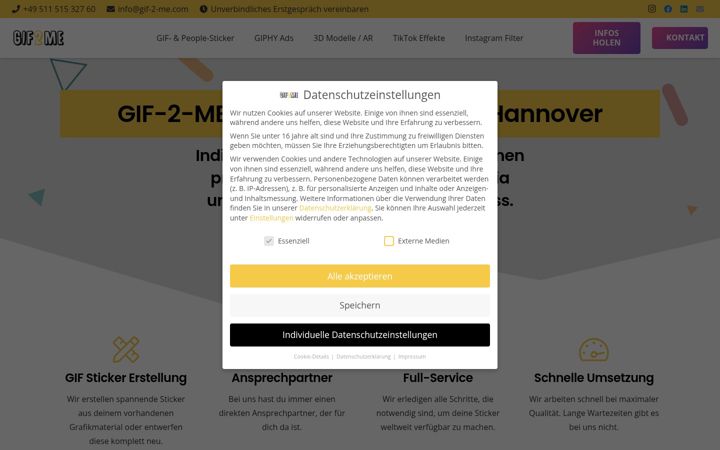 Screenshot of gif-2-me.com