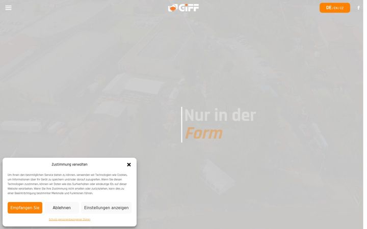 Screenshot of giff-giesserei.de