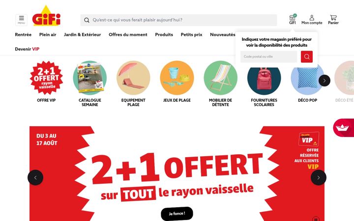 Screenshot of gifi.fr