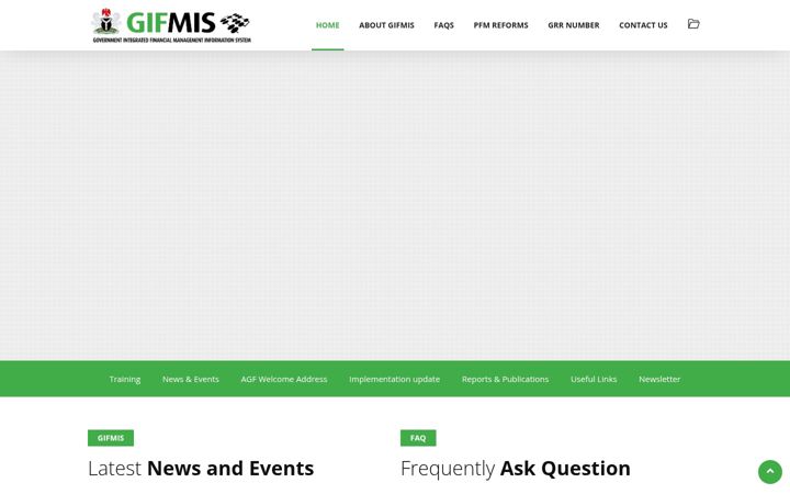 Captura de ecrã de gifmis.gov.ng