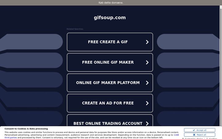 Screenshot of gifsoup.com