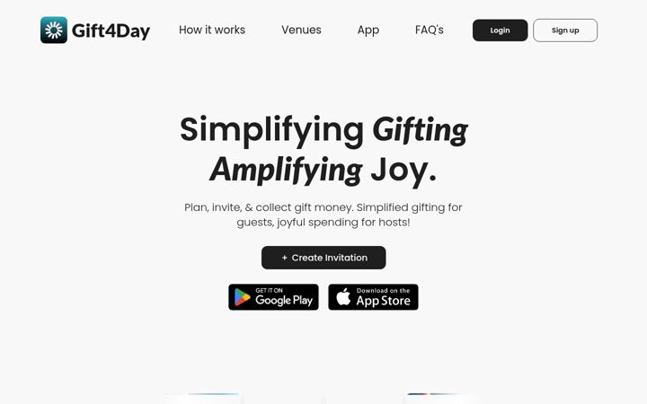 Screenshot of gift4day.com