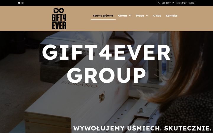 Screenshot of gift4ever.pl