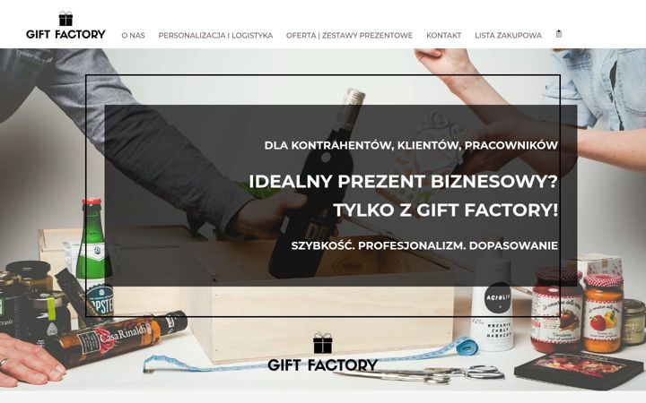 Screenshot of giftfactory.com.pl