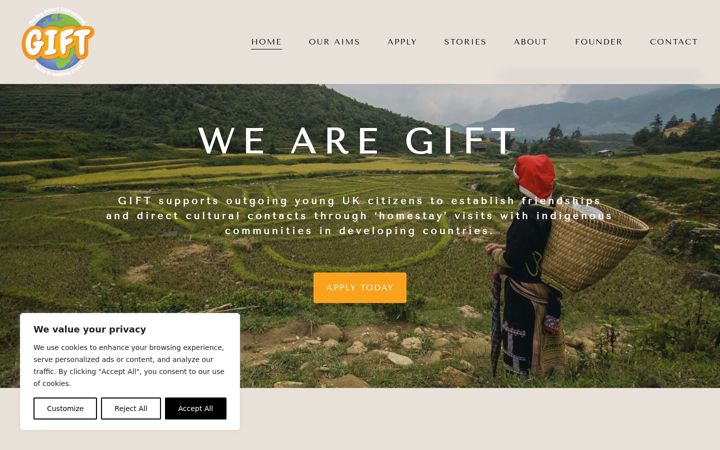 Screenshot of giftfriendshiptrust.org.uk