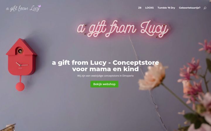 Screenshot of giftfromlucy.nl