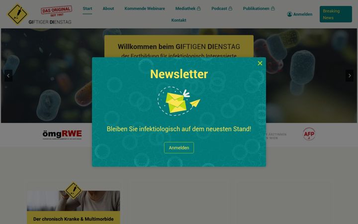 Screenshot of giftigerdienstag.at