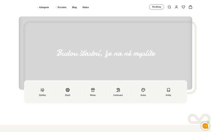 Screenshot of giftup.cz