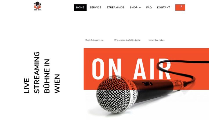Screenshot of gig-box.com