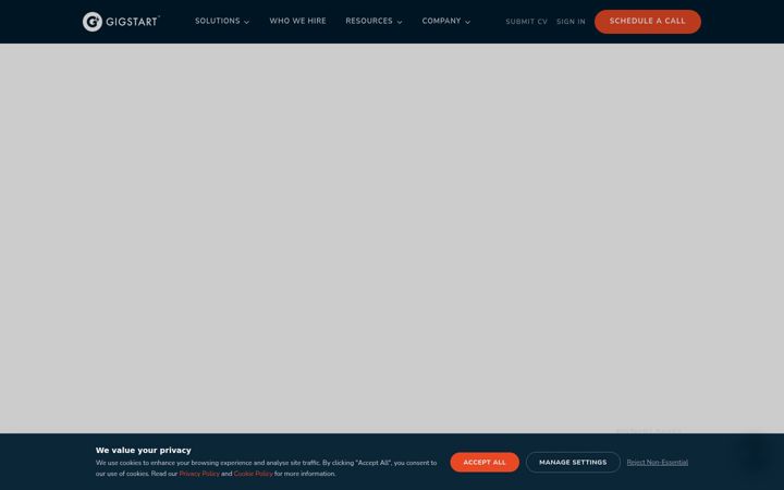 Screenshot of gig-start.com