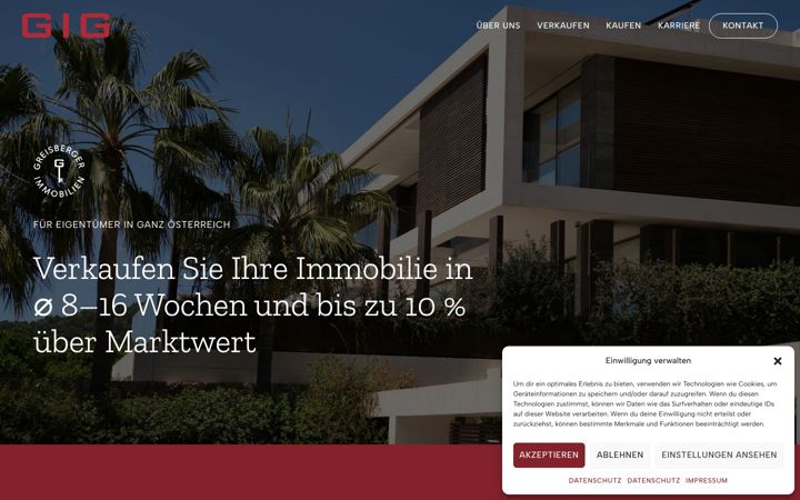 Screenshot of gig.co.at