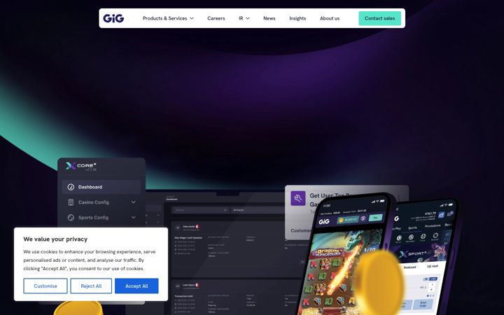 Screenshot of gig.com