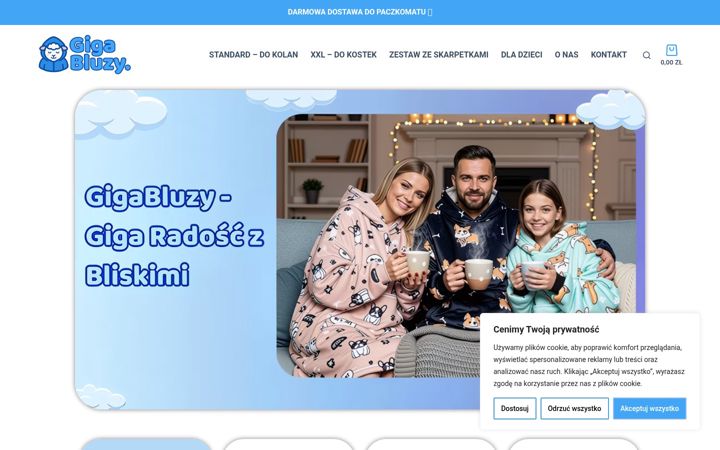 Screenshot of gigabluzy.pl