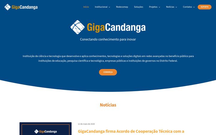 Screenshot of gigacandanga.net.br