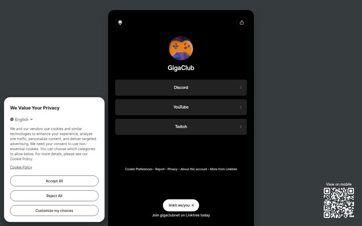 Screenshot of gigaclub.net