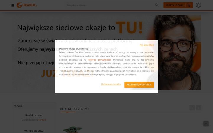 Zrzut ekranu gigadeal.pl