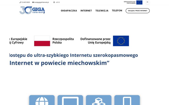 Screenshot of gigainternet.pl