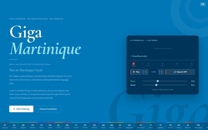 Screenshot of gigamartinique.com