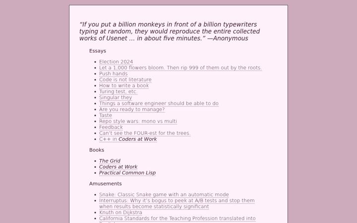 Screenshot of gigamonkeys.com