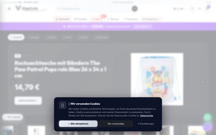 Screenshot of gigasale.eu