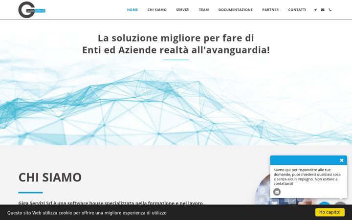 Screenshot of gigaservizi.it