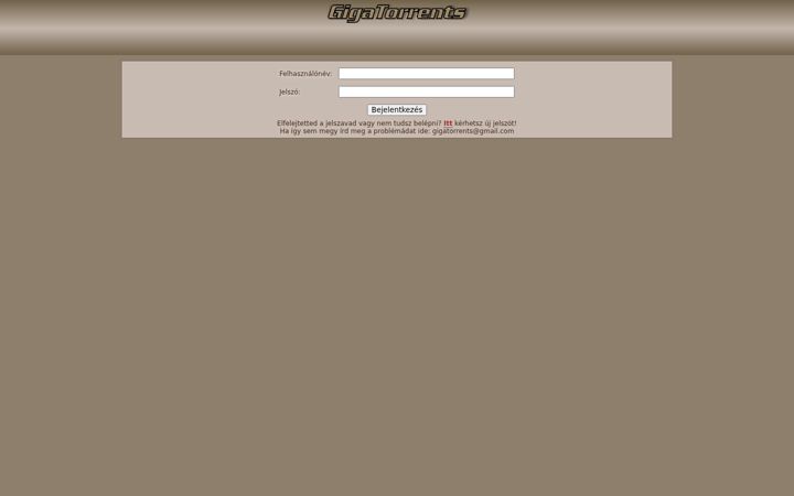 Screenshot of gigatorrents.ws