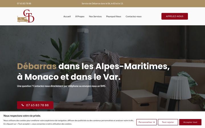 Screenshot of gigatransportdebarras.fr