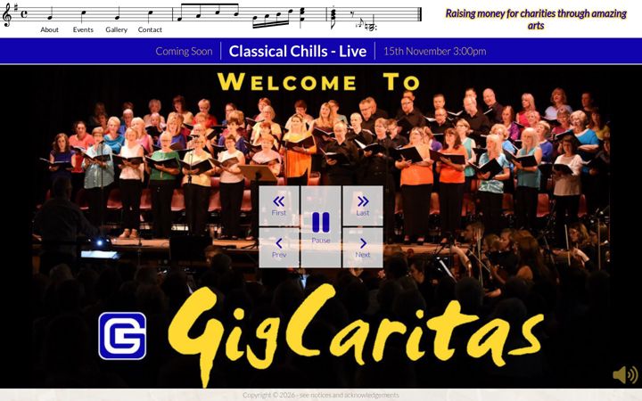 Screenshot of gigcaritas.net