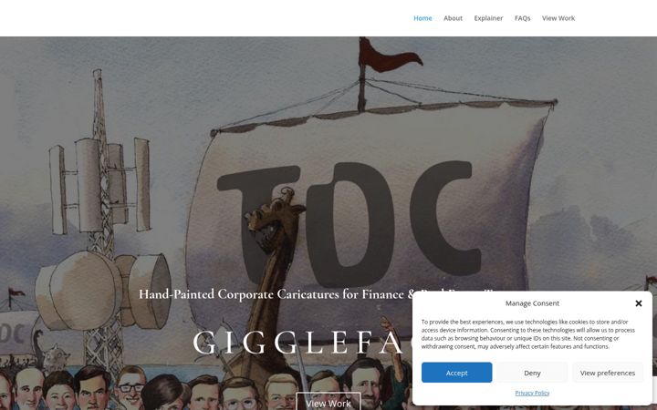 Screenshot of giggleface.co.uk