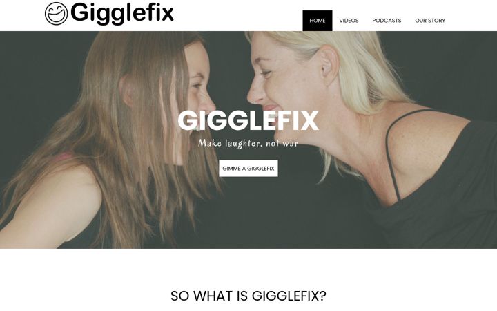Screenshot of gigglefix.com