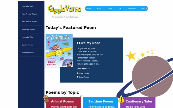 Screenshot of giggleverse.com