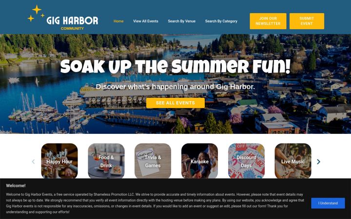 Screenshot of gigharborcommunity.com
