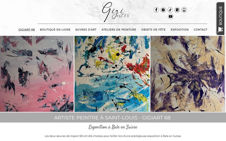 Screenshot of gigiart68.fr