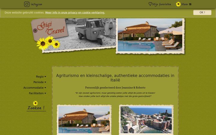 Screenshot of gigitravel.nl