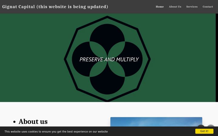 Screenshot of gignatcapital.com