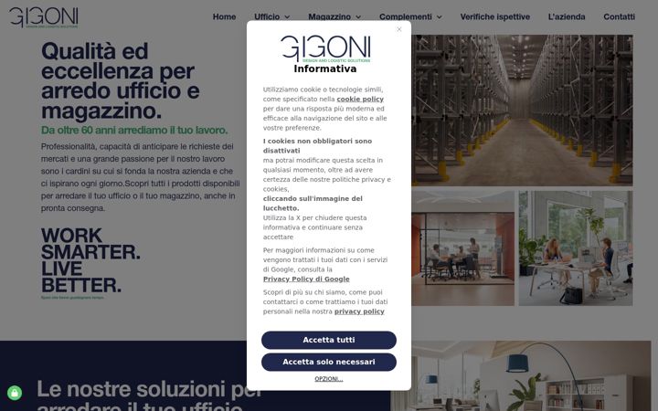 Screenshot of gigoni.com