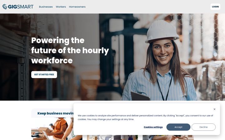Screenshot of gigsmart.com