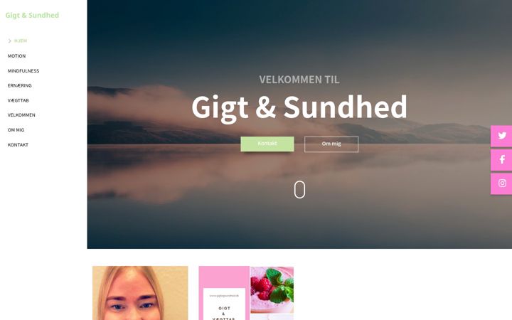 Skærmbillede af gigtogsundhed.dk
